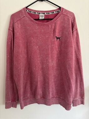 VS PINK | Dusty Rose Vintage Wash Crewneck Sweatshirt